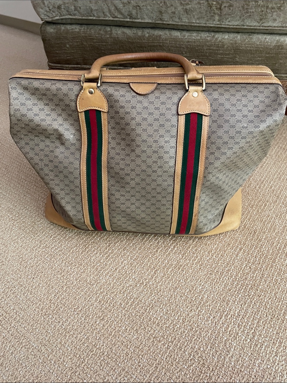 GUCCI Authentic gg monogram Vintage overnight travel bag. O/S - Picture 4 of 13